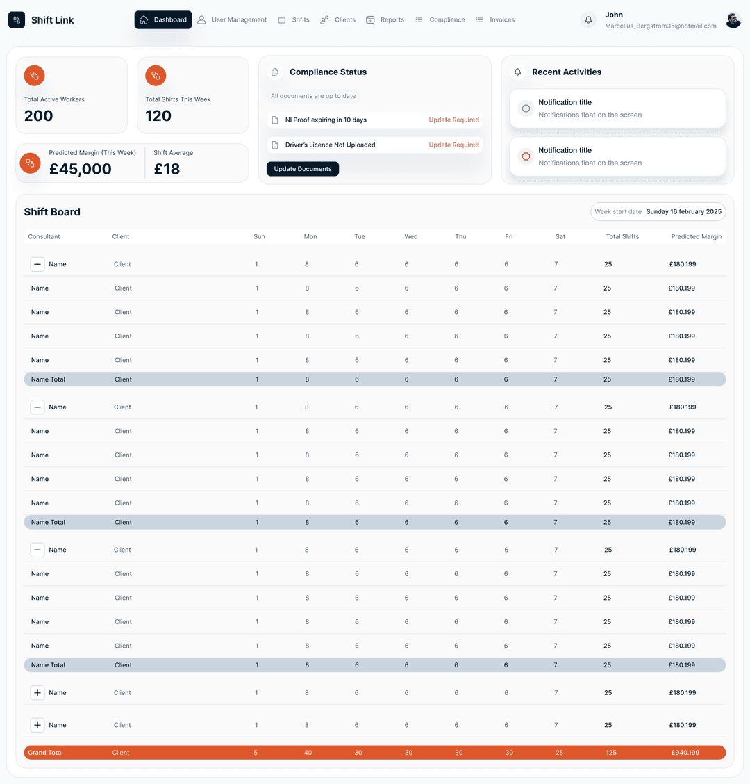 ShiftLink screenshot